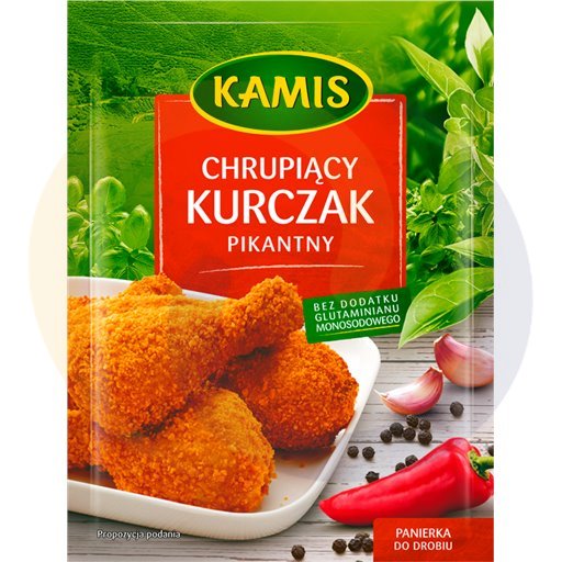Kamis suchy Panierka chrupiący kurczak pikantny 90g/15szt Kamis kod:5900084198707