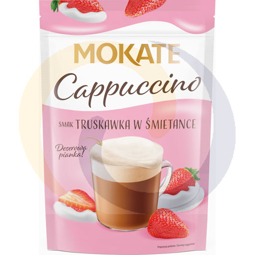 Cappuccino with strawberry and cream string 110g/10 pcs Mokate